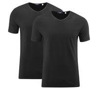 Living Crafts Herren T-Shirt, 2er-Pack - DEAN black S