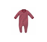 Living Crafts Dolphin Babyschlafanzug mit Fuß aus Bio Baumwolle 74 white/red striped