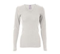 Living Crafts Felicia Damen Langarm-Shirt aus Bio Merinowolle / Seide 40/42 Natural
