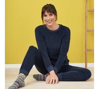 Living Crafts Bio-Damen-Frottee-Schlafanzug 'Bonnie' navy, Gr. S