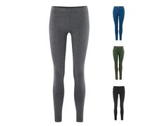 Living Crafts - Hella | Leggings Damen - Baumwolle Sport Leggings High Waist, Sporthose, kompressionsleggings, Weich und bequem Yoga Leggings (Graphite Melange)