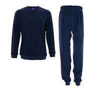 Living Crafts Herren Frottee-Pyjama Schlafanzug Baumwolle (Bio), Frottee-Qualität: 250 g/m², GOTS Zertifiziert