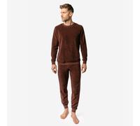 Living Crafts Bio-Herren-Frottee-Schlafanzug 'BJÖRN', espresso, Gr. XL