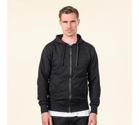 Living Crafts Bio-Herren-Kapuzenjacke 'Cameron' schwarz, Gr. XL