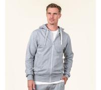 Living Crafts Herren Kapuzenjacke - CAMERON grey melange XXL