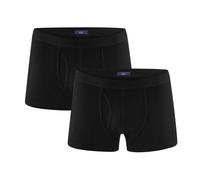 Living Crafts - Apollo | Pants, 2er-Pack - Herren Unterwäsche, Sportliche Passform, Bio-Baumwolle, Elastisches Bund, Große Farbauswahl (XL, Black)