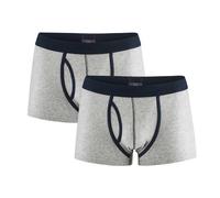 Living Crafts 2er-Pack Bio-Herren-Boxershort 'Apollo' stone grey, Gr. XL