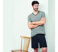 Living Crafts Herren Schlafanzug - CARL stone grey/anthra melange XXL