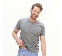 Living Crafts Herren T-Shirt, 2er-Pack - DEAN grey melange XL