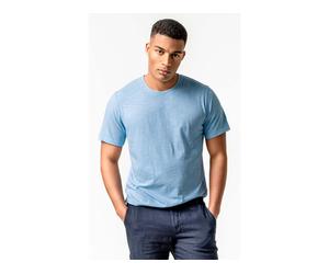 Living Crafts Herren-T-Shirt 'AARLO' aus Baumwoll-Leinen-Mix, wave, Gr. L