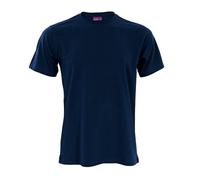 Living Crafts - Clark | T-Shirt - Weiches Single Jersey, Rundhalsausschnitt, Doppelnahtsaum, Kurze Ärmel, essentieller Bestandteil Einer nachhaltigen Herrengarderobe (, Dark Navy)
