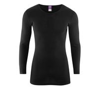 Living Crafts Johan Herren Langarm-Shirt aus Bio Baumwolle 8 Black