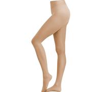 Living Crafts - KARINA | Strumpfhose - ECO GARN, 30 DEN, Feinripp-Bund, Rizinuspflanzenöl, Natürlich & nachhaltig (, Black)