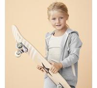 Living Crafts Kinder Kapuzenjacke aus 100% Bio-Baumwolle grey melange 134/140