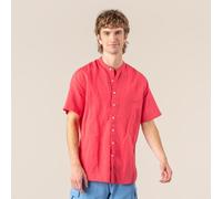 Living Crafts Kurzarm Hemd - RUBEN Oleander (rot) 50