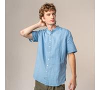 Living Crafts Kurzarm Hemd - RUBEN Ozean (blau) 46