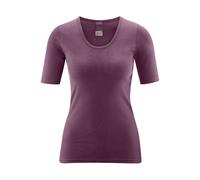 Living Crafts Kurzarm-Shirt "Juliane", dark rose Gr. 40/42