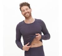 Living Crafts Johan Herren Langarm-Shirt aus Bio Baumwolle 8 Navy Graphite