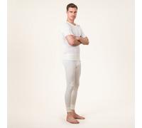 Living Crafts - Henry | Lange Unterhose - Atmungsaktive, temperatur- und feuchtigkeits-regulierende Unterhose mit Doppelnahtsaum und seitlichem Eingriff (, Natural)