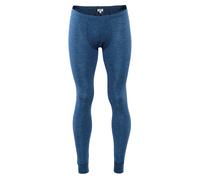 Living Crafts Linus Herren lange Unterhose aus Bio Merionowolle / Bio Baumwolle XXL Mid Blue