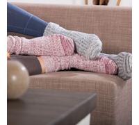 Living Crafts Damen und Herren Norwegersocken Bio-Baumwolle Bio-Schurwolle olive mouliné Gr.43-46