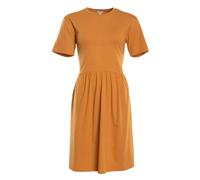 Living Crafts - ONIKA | Kleid - Modischer, weiter Schnitt, kühlender Materialmix, Raffungen, Kurze Ärmel, Rundhalsausschnitt, Bio-Baumwolle & Bambus-Viskose