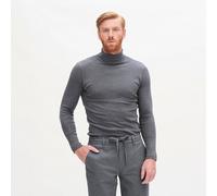 Living Crafts Rollkragen-Shirt - HELGE Grey Melange (grau) L