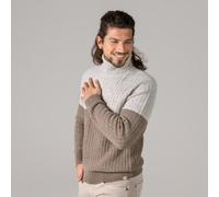 Living Crafts Rollkragenpullover - PATRIZIO Oak (natur) XXL