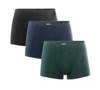 Living Crafts - SAGON |Boxershorts Herren, 3er-Pack - Männer Unterwäsche Unterhosen Men Retroshorts Boxer Baumwolle (L, Navy/Black/Dark Sea)