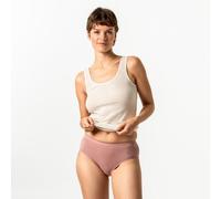 Living Crafts Bio-Damen-Slips 'POLLY' mit elastischem Bund, 3 Stk., multi/rosewood, Gr. S