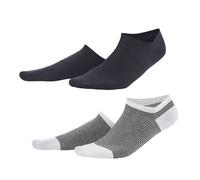 2er-Pack Living Crafts Bio-Damen-Sneaker-Socken "Abby" navy/white, Gr. 39/42