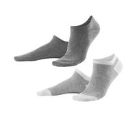 Living Crafts Sneaker-Socken, 2er-Pack - ABBY stone grey melange white 3538