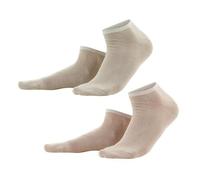 Living Crafts Sneaker Socken 2er Pack Beige (Natur) 46