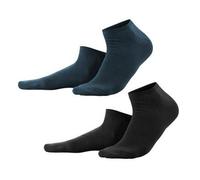 Living Crafts Sneaker Socken 2er Pack Schwarz/Navy 36