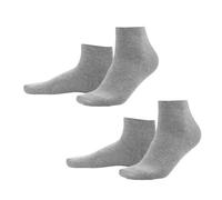 2er-Pack Living Crafts Bio-Herren-Socken 'Curt', stone grey, Gr. 43-46