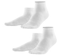 2er-Pack Living Crafts Bio-Herren-Socken "Curt" weiß, Gr. 43/46