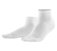 2er-Pack Living Crafts Bio-Herren-Socken "Curt" weiß, Gr. 43/46