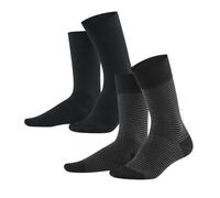 Living Crafts Socken, 2er-Pack black/anthracite 39-42