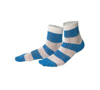 Living Crafts Bio-Socken 'RONI' mit Ajourmuster, azure blue/white, Gr. 35/38