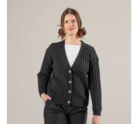 Living Crafts Strickjacke - PIRALA Black (schwarz) L