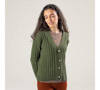 Living Crafts Strickjacke - PIRALA Dark Olive (grün) M