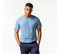 Living Crafts Herren-T-Shirt 'AARLO' aus Baumwoll-Leinen-Mix, wave, Gr. L