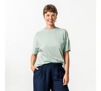Living Crafts Bio-Damen-T-Shirt 'ANSIMA' mit Brusttasche, light aqua, Gr. L
