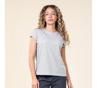 Living Crafts Bio-Damen-T-Shirt 'TIDA' mit kurzen Ärmel, grey melange, Gr. M