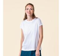 Living Crafts Bio-Damen-T-Shirt 'TIDA' mit kurzen Ärmel, white, Gr. S