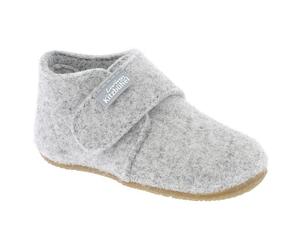 Living Kitzbühel - Babyklettschuh Filz - Hüttenschuhe, Gr. 18, grau (Nebel)