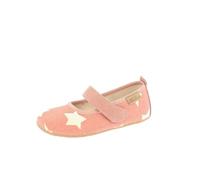 Living Kitzbühel Baumwoll Ballerina Mädchen - Weiche Hausschuhe aus Baumwolle - Atmungsaktiv & rutschfest - Handgefertigt in Europa Dark Rose Cloud, 40