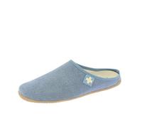 Living Kitzbühel - Pantoffel Schweizer Kreuz - Hüttenschuhe, Gr. 47, blau (Jeans)