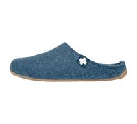 Living Kitzbühel Unisex-Erwachsene Pantoffel Rewooly Schweizer Kreuz mit Fußbett Hausschuh, Media Blue,40 EU