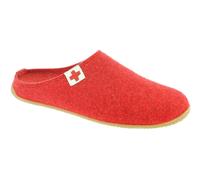 Living Kitzbühel Filzpantoffel Schweizer Kreuz rot Hausschuhe Damen, Größe Euro (US) 36